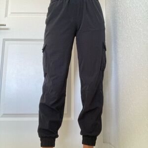 Black Cargo Joggers